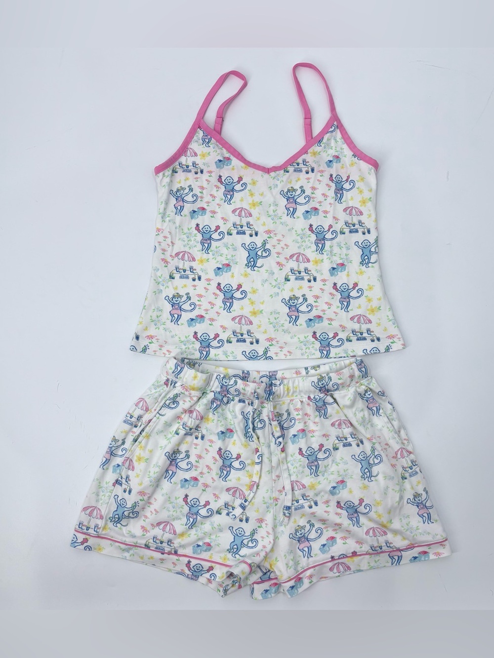 Roller Rabbit Monkey Mischa Tank Pajama Set - Picture 7 of 16